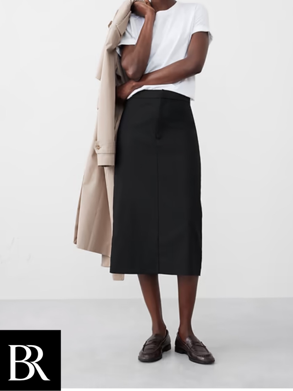 Banana Republic Factory Tailored Midi Skirt